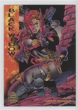 1994 Fleer Marvel Universe Series V - [Base] #144 - Super Heroes - Black Widow