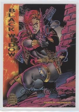 1994 Fleer Marvel Universe Series V - [Base] #144 - Super Heroes - Black Widow