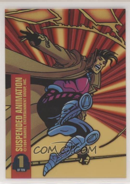 1994 Fleer Marvel Universe Series V - Suspended Animation #1 - Gambit