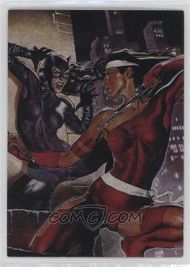 1995 Fleer DC Versus Marvel - HoloF/X #4 - Catwoman, Elektra