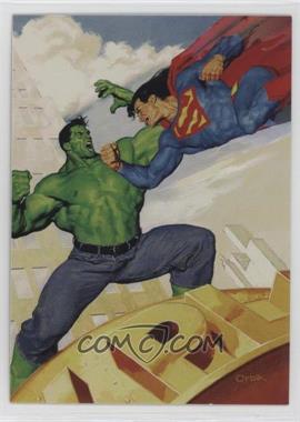 1995 Fleer DC Versus Marvel - HoloF/X #6 - Superman, Hulk