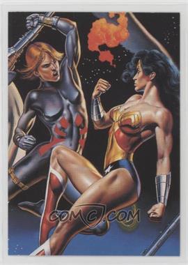 1995 Fleer DC Versus Marvel - Impact #5 - Wonder Woman, Black Widow