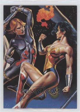 1995 Fleer DC Versus Marvel - Impact #5 - Wonder Woman, Black Widow