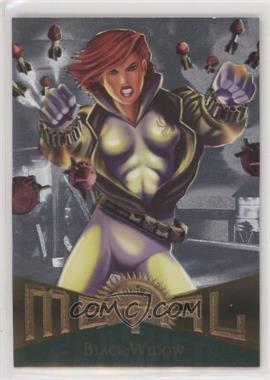 1995 Fleer Marvel Metal - [Base] - Silver Flasher #10 - Black Widow