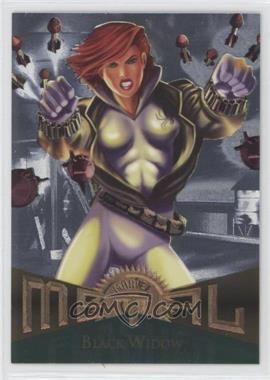 1995 Fleer Marvel Metal - [Base] - Silver Flasher #10 - Black Widow