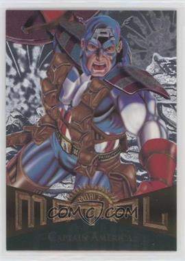 1995 Fleer Marvel Metal - [Base] - Silver Flasher #11 - Captain America