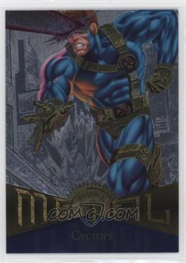 1995 Fleer Marvel Metal - [Base] - Silver Flasher #91 - Cyclops