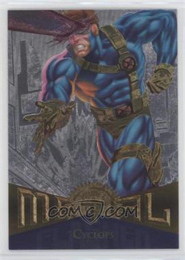 1995 Fleer Marvel Metal - [Base] - Silver Flasher #91 - Cyclops