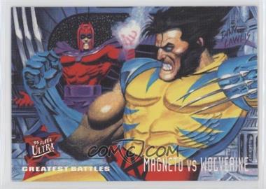 1995 Fleer Ultra Marvel X-Men - [Base] #134 - Greatest Battles - Magneto vs Wolverine