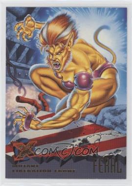 1995 Fleer Ultra Marvel X-Men - [Base] #80 - Mutant Liberation Front - Feral