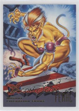 1995 Fleer Ultra Marvel X-Men - [Base] #80 - Mutant Liberation Front - Feral