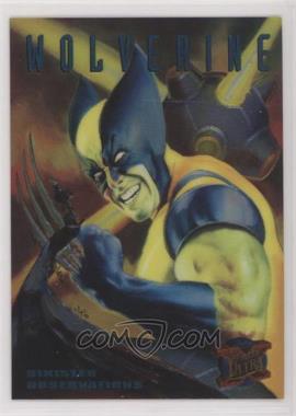 1995 Fleer Ultra Marvel X-Men - Sinister Observations Chromium #10 - Wolverine