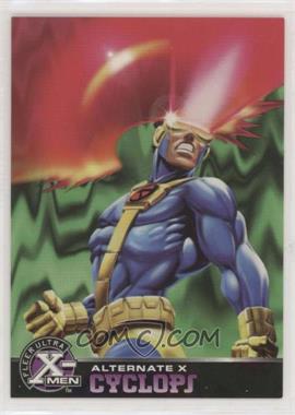 1995 Fleer Ultra Marvel X-Men All-Chromium - Alternate-X Embossed #7 - Cyclops