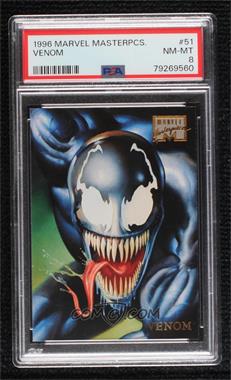 1996 Fleer Marvel Masterpieces - [Base] #51 - Venom [PSA 8 NM‑MT]