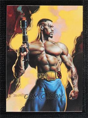 1996 Fleer Marvel Masterpieces - Double Impact #1 - Bishop, Beast