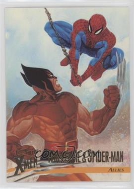 1996 Fleer Ultra Marvel X-Men: Wolverine - [Base] #45 - Wolverine & Spider-Man