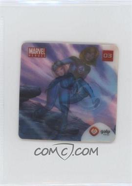 2005 galp Marvel Heroes Lenticular - [Base] #03 - Mulher Invisivel (Invisible Woman)