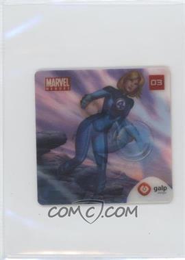 2005 galp Marvel Heroes Lenticular - [Base] #03 - Mulher Invisivel (Invisible Woman)