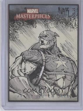 2007 Upper Deck Fleer Marvel Masterpieces - Sketch Cards #_JUNA - Julio "NAR" Naranjo (Captain America) /1