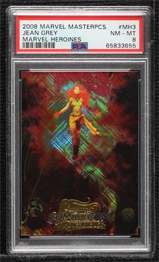 2008 Fleer Marvel Masterpieces Series 2 - Marvel Heroines #MH3 - Jean Grey [PSA 8 NM‑MT]