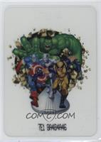 Captain America, Wolverine, Silver Surfer, Hulk