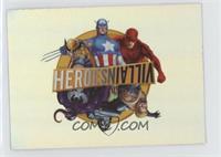 Rainbow Foil - Wolverine, Captain America, Daredevil, Venom, Sabretooth, Doctor…