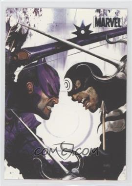 2010 Rittenhouse Marvel Heroes & Villains - [Base] - Silver #9 - Hawkeye vs. Bullseye