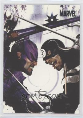 2010 Rittenhouse Marvel Heroes & Villains - [Base] - Silver #9 - Hawkeye vs. Bullseye