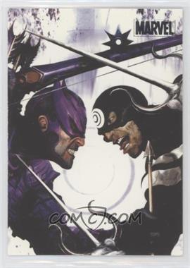 2010 Rittenhouse Marvel Heroes & Villains - [Base] - Silver #9 - Hawkeye vs. Bullseye