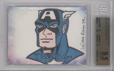2011 Upper Deck Marvel Thor: The Movie - Sketch Card #_WIRA - Wilson Ramos Jr. (Captain America) /1 [BGS 9.5 GEM MINT]