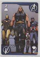 Thor, Iron Man, Captain America
