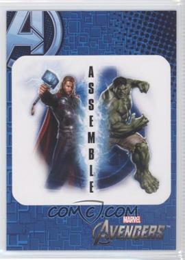 2012 Upper Deck Marvel Avengers Assemble - Retail Stickers #S23 - Thor, Hulk