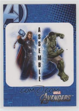 2012 Upper Deck Marvel Avengers Assemble - Retail Stickers #S23 - Thor, Hulk