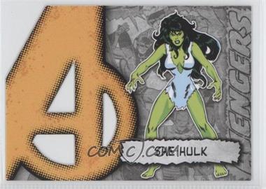 2012 Upper Deck Marvel Beginnings Series 2 - Avengers Die-Cut #A-34 - She-Hulk
