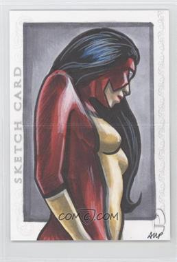 2012 Upper Deck Marvel Premier - Sketch Cards 2-Panel #_ASPO - Ashleigh Popplewell (Spider-Woman, Scarlet Witch) /1