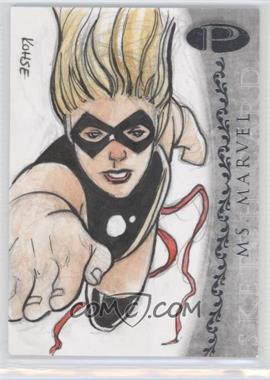 2012 Upper Deck Marvel Premier - Sketch Cards #_LEKO - Ms. Marvel, Lee Kohse /1