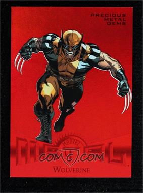 2013 Marvel Fleer Retro - Metal - Red Precious Metal Gems #16 - Wolverine /100
