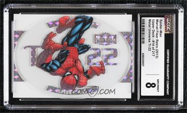 2013 Marvel Fleer Retro - Metal Universe Ti-22 #14 - Spider-Man [CGC 8 NM/Mint]