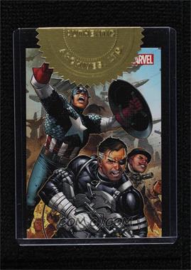 2013 Rittenhouse Marvel Greatest Battles - Case Toppers #CT1 - Captain America, Luke Cage [Uncirculated]