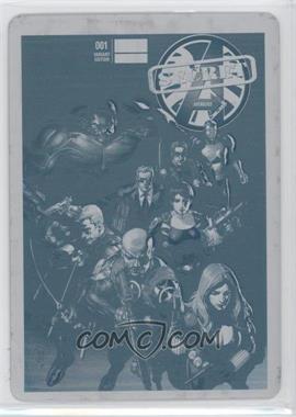 2013 Upper Deck Marvel Now! - Cutting Edge Variant Covers - Printing Plate Cyan #125-LY - Secret Avengers #1 /1