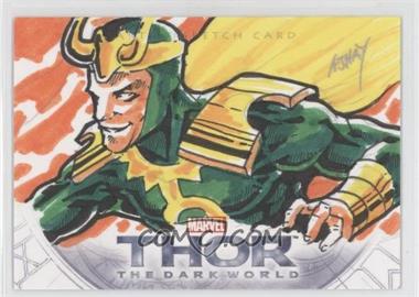 2013 Upper Deck Marvel Thor: The Dark World - Sketches #_AHCE - Ajhay Cerezo (Loki) /1