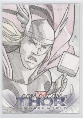 2013 Upper Deck Marvel Thor: The Dark World - Sketches #JSTH - Juno Sanchez (Thor) /1