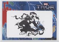 (Thor, blue lightning from Mjolnir; wide rectangle)