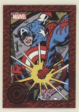 2014 Rittenhouse Marvel Universe - Greatest Battles Expanded - Red #106 - Captain America vs Spider-Man