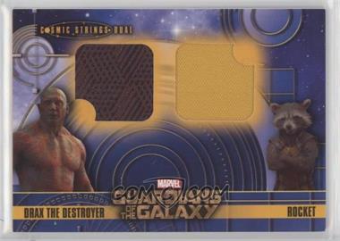 2014 Upper Deck Marvel Guardians of the Galaxy - Cosmic Strings Dual Memorabilia #CSD-3 - Drax the Destroyer, Rocket