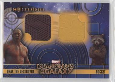 2014 Upper Deck Marvel Guardians of the Galaxy - Cosmic Strings Dual Memorabilia #CSD-3 - Drax the Destroyer, Rocket