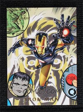 2015 Marvel Fleer Retro - 1994 Flair Marvel Power Blast #9 - Iron Man