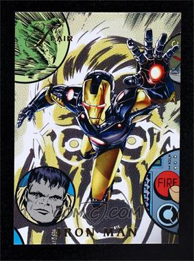 2015 Marvel Fleer Retro - 1994 Flair Marvel Power Blast #9 - Iron Man