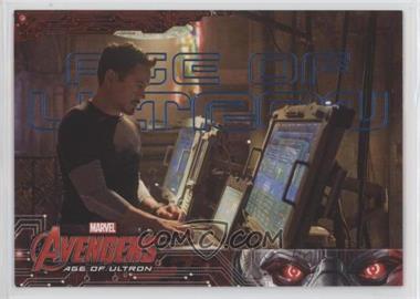 2015 Upper Deck Marvel Avengers: Age of Ultron - [Base] - Blue Foil #14 - Tony Stark takes down Dr. List... /199