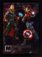 Thor, Iron Man, Captain America